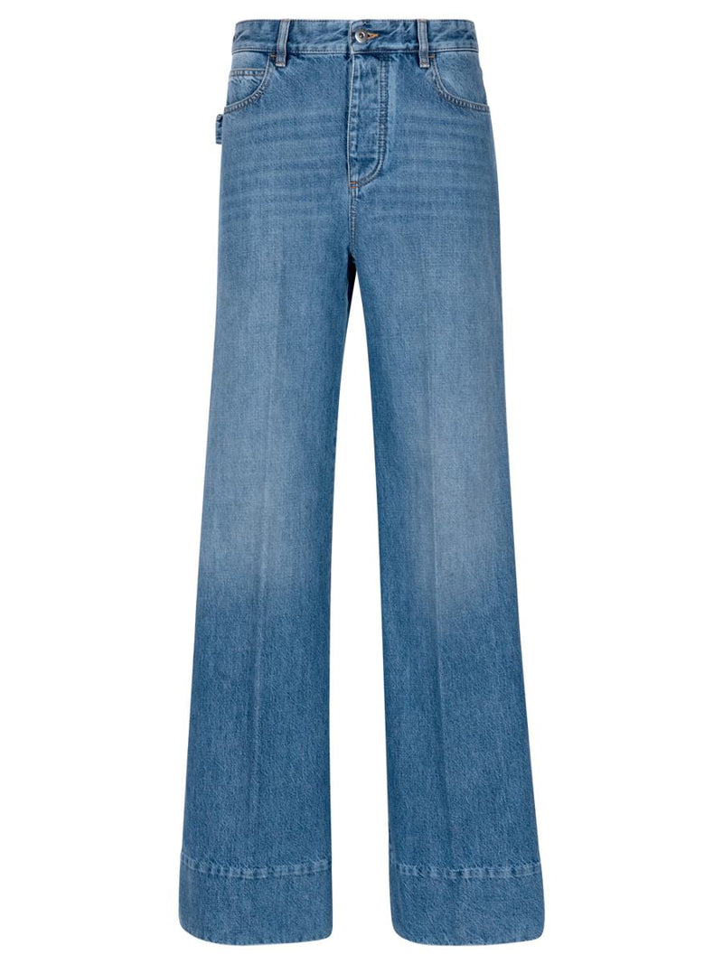 Bottega Veneta Vintage Indigo Wide Leg Jeans Clothing