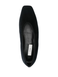 TOTEME Minimalist Velvet Ballerinas Shoes