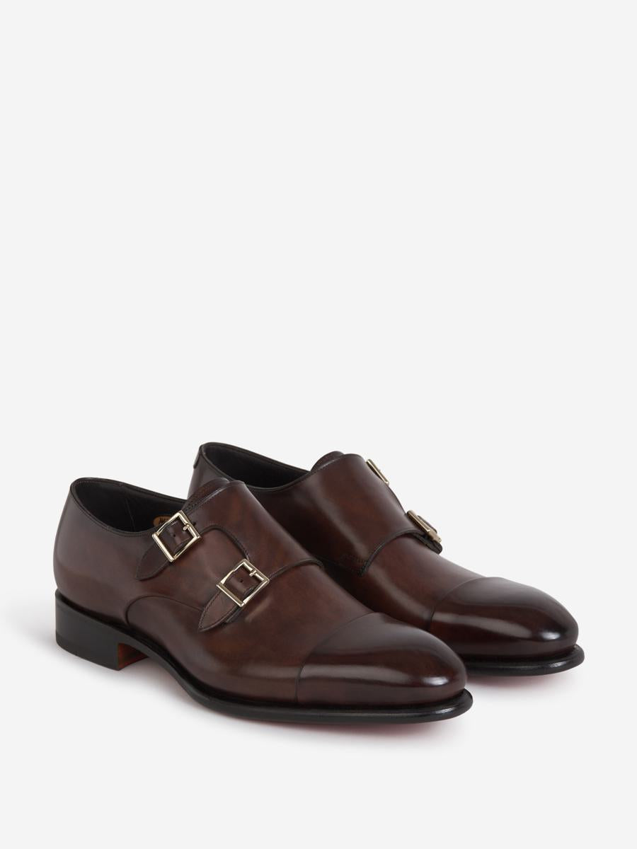 Santoni Double Buckle Shoes