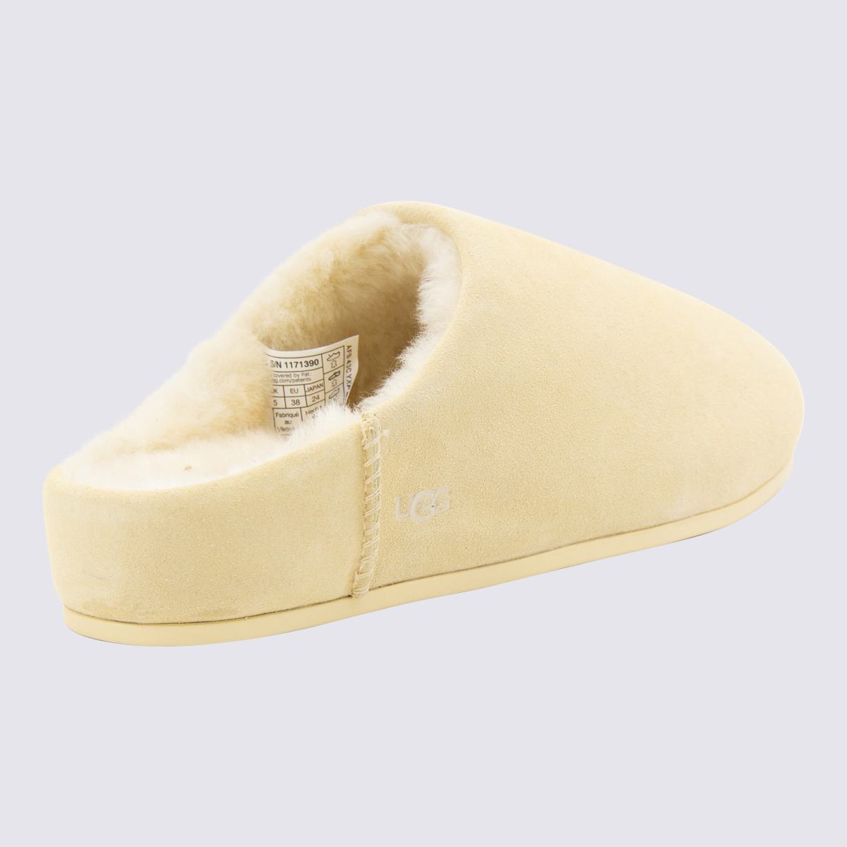 UGG Light Beige Elea Slip On Flats