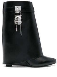 Givenchy Shark Lock 90 Leather Ankle Boots Shoes