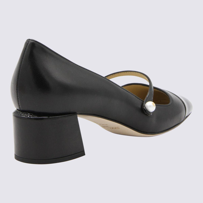Jimmy Choo Black Leather Pumps