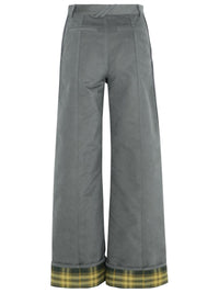 Burberry Grey Nylon Blend Trousers