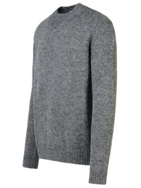 Jil Sander Grey Alpaca Blend Sweater