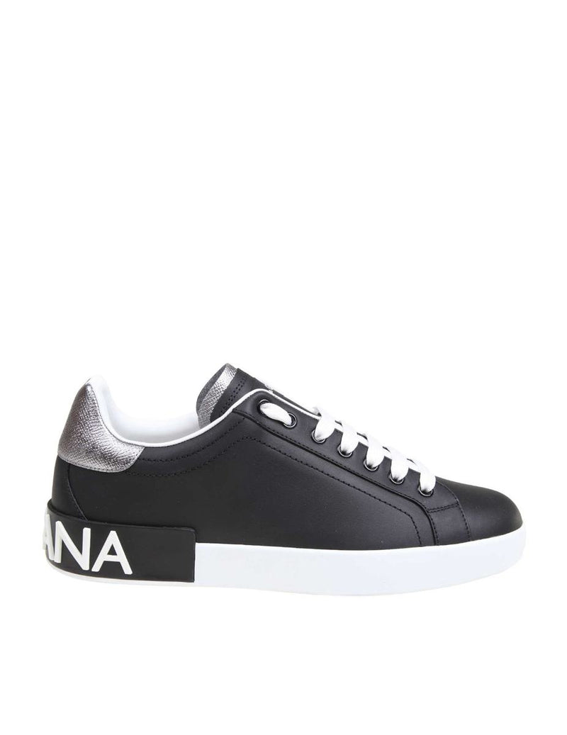 Dolce & Gabbana Portofino Sneakers In Nappa Calfskin