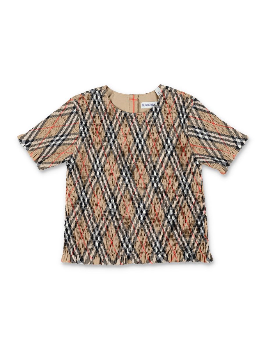 Burberry Kids Kid - Check Cotton Top