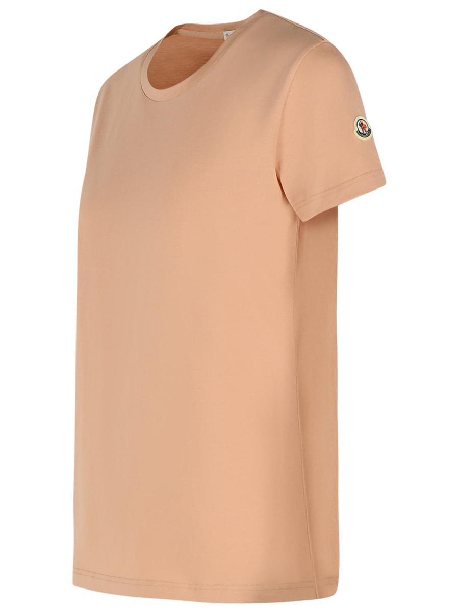 Moncler Pink Cotton T-Shirt