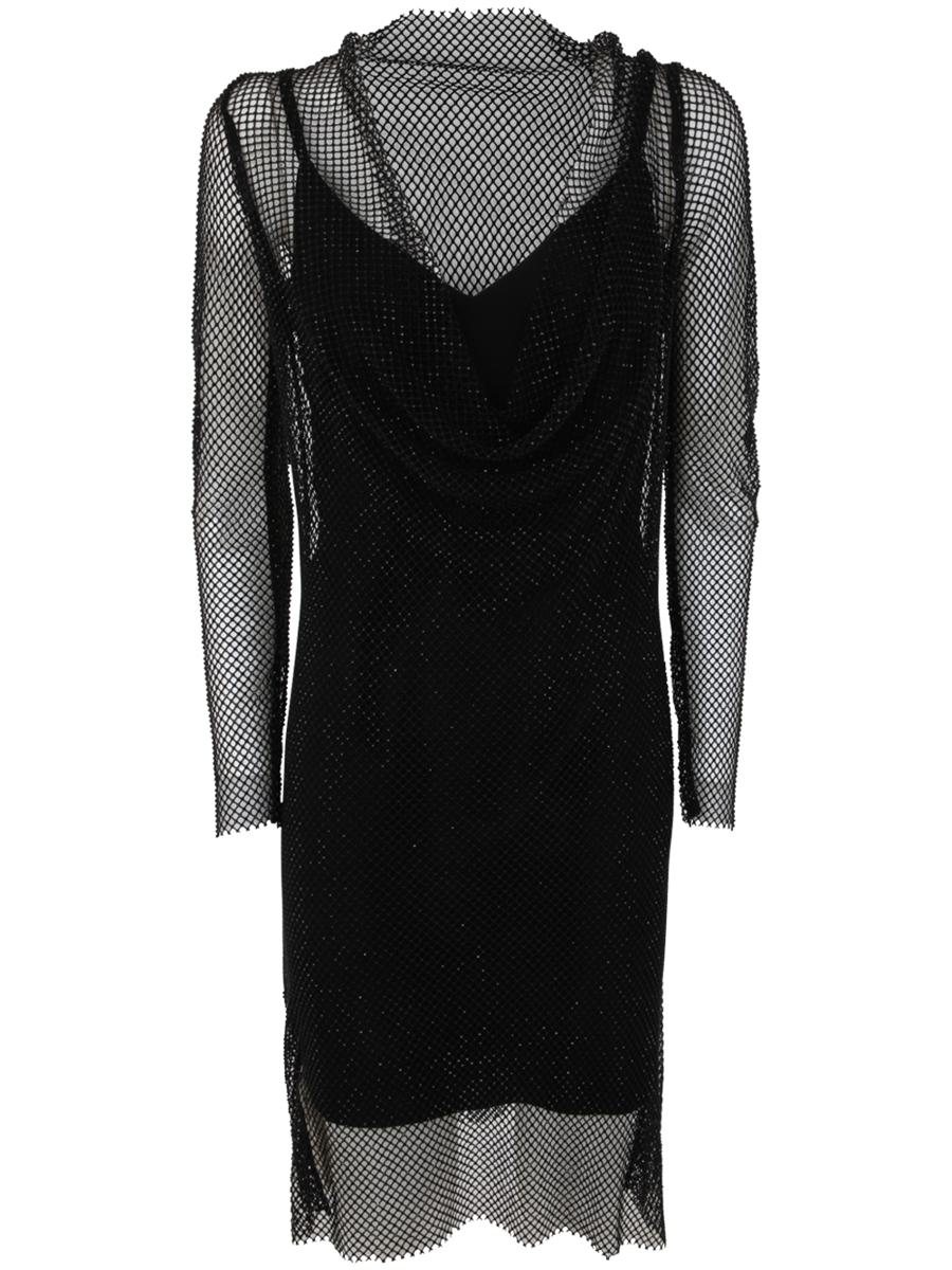 Max Mara Vezzo Mini Dress With Rhinestones Clothing