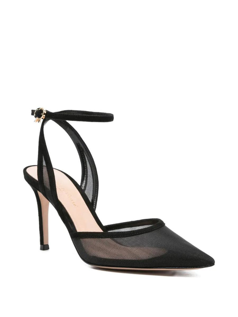 Gianvito Rossi Organza Suede Decollete T.085 Shoes