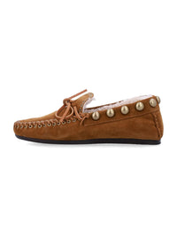 Isabel Marant Fitza Shearling Suede Loafers