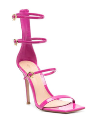 Gianvito Rossi Ribbon Uptown Patent High Heel Sandals