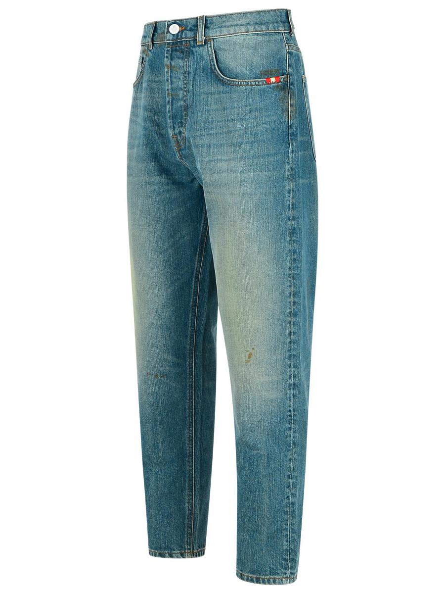 Amish Light Blue Cotton Jeans