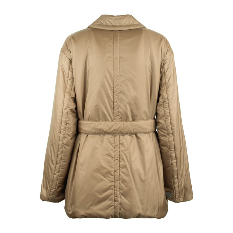 Max Mara Glossy Padded Double-Breasted Trench Coat