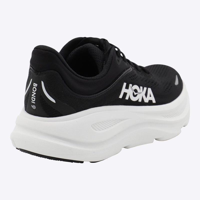 Hoka White And Black Bondi 9 Sneakers
