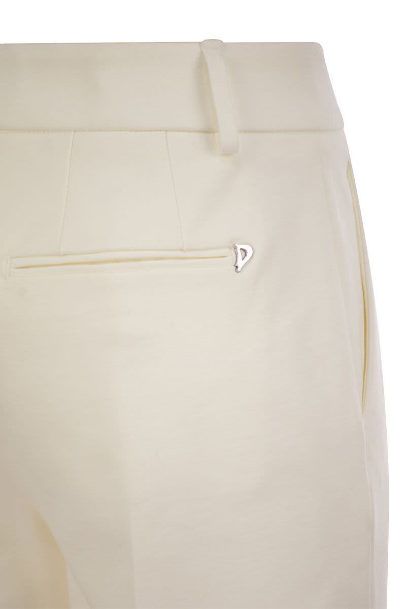 Dondup Loose Cropped Jersey Trousers - Meli