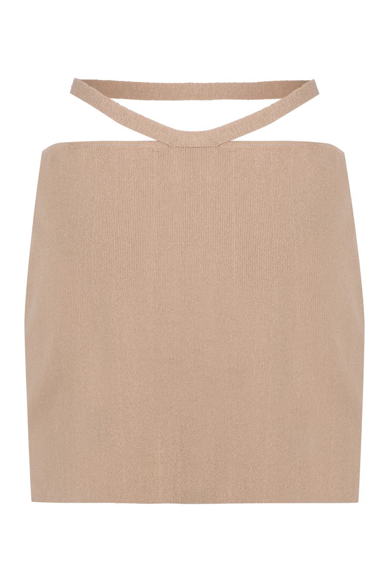 Andreādamo Knitted Mini Skirt