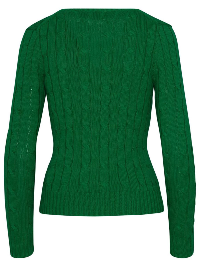 Polo Ralph Lauren Green Cotton Kimberly Sweater