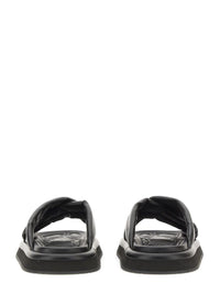 Dolce & Gabbana Nappa Effect Fabric Sandal