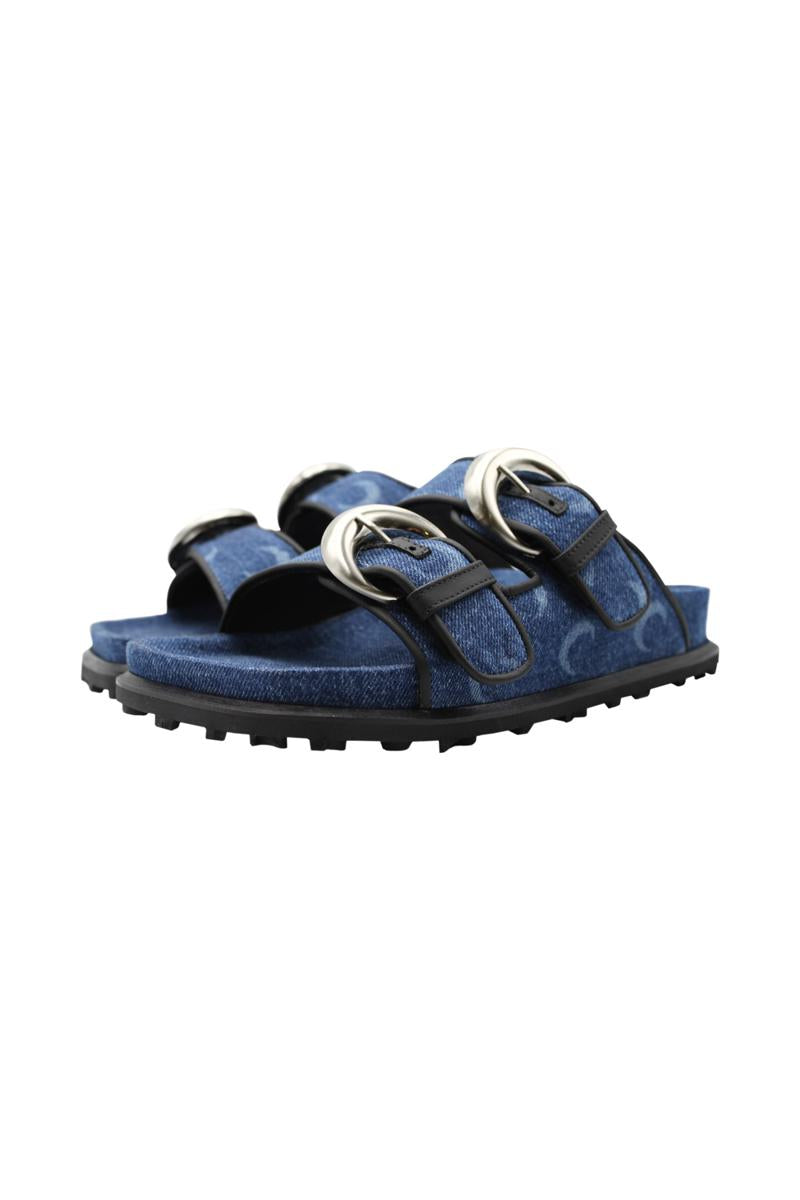Marine Serre Denim Ms Ground Sandal Shoes