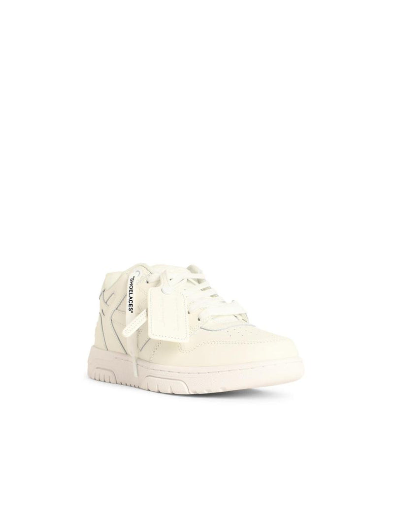 Off-White 'O.O.O.' White Leather Sneakers