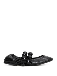 Alaïa Sphere Ballet Flats In Patent Leather Shoes