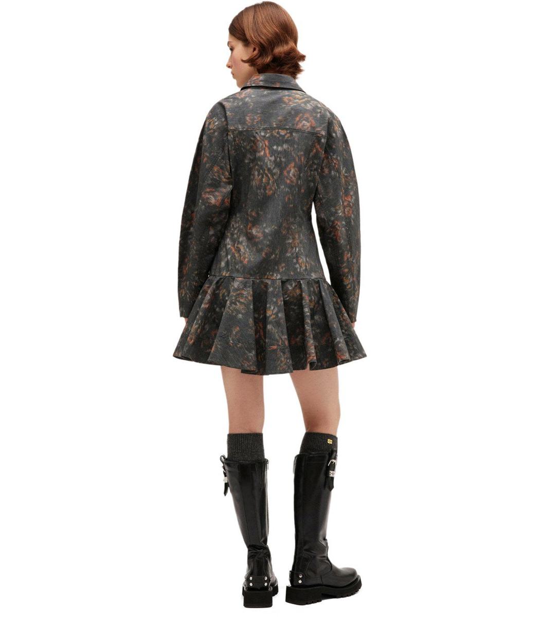 Ganni Phantom Floral Dress