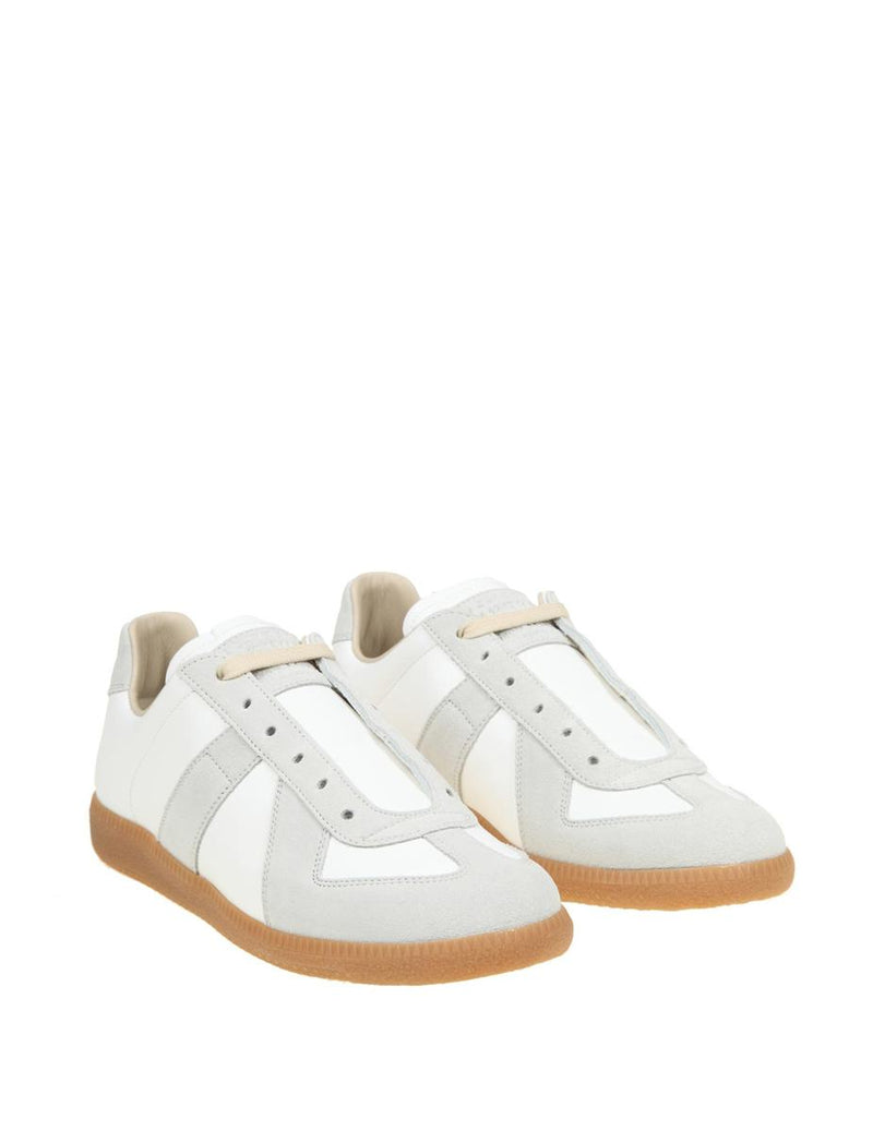 Maison Margiela Suede And Fabric Sneakers