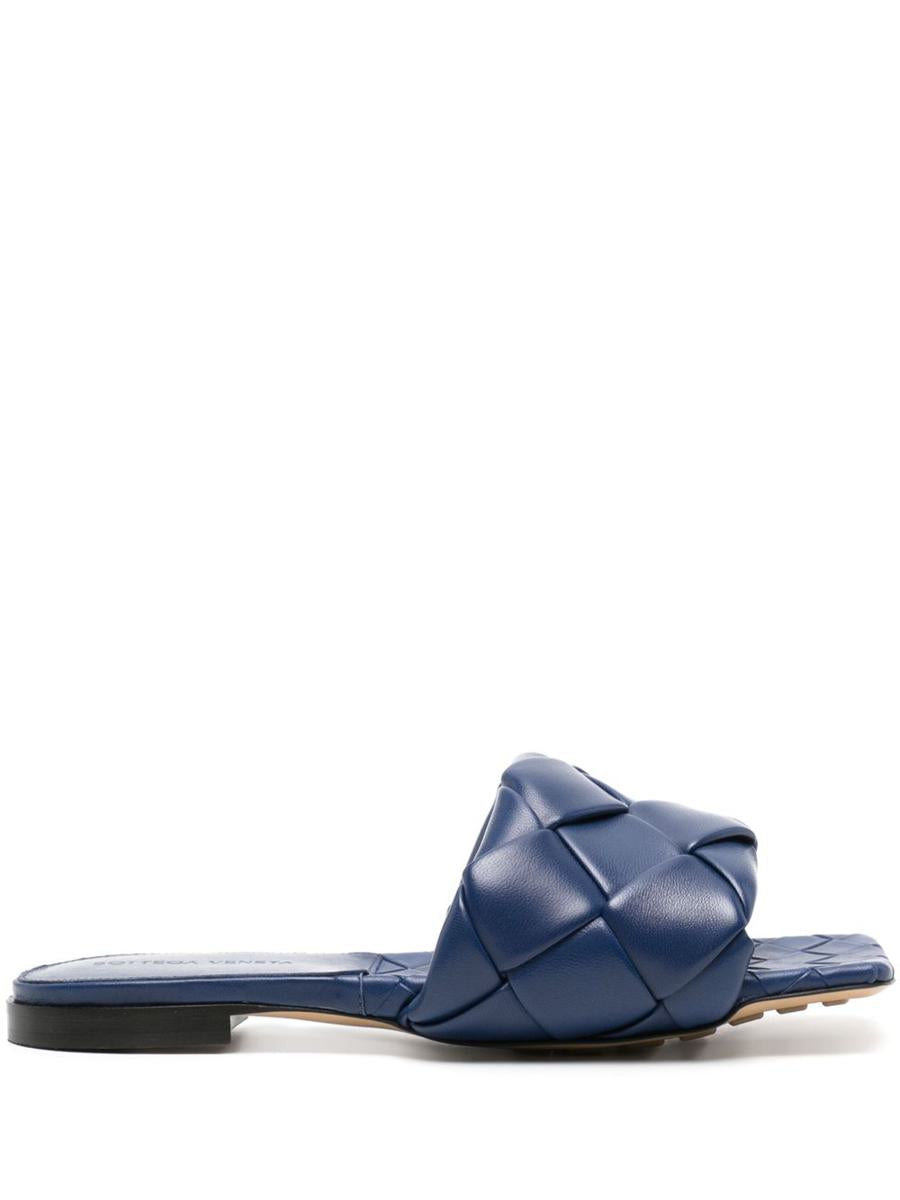 Bottega Veneta Lido Leather Flat Sandals