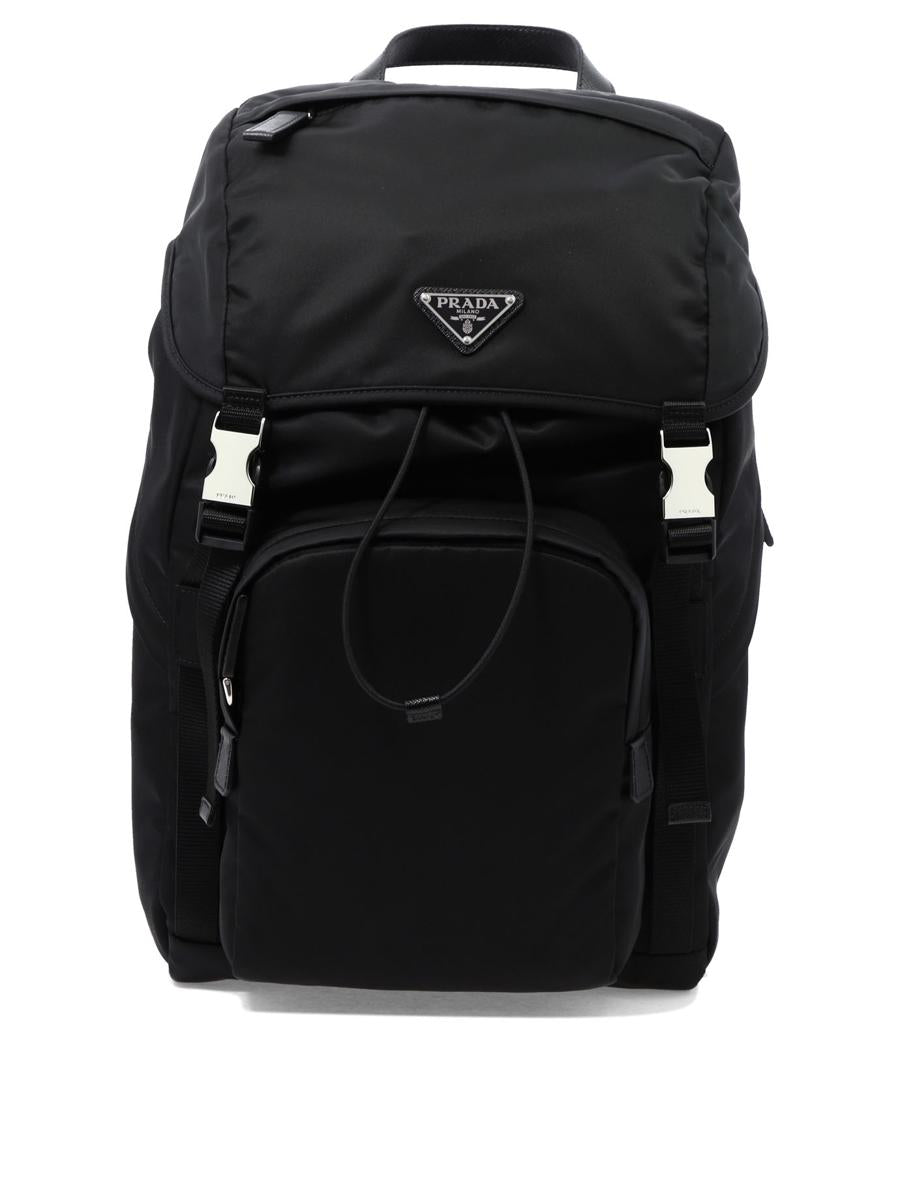 Prada Re-Nylon And Saffiano Leather Backpack