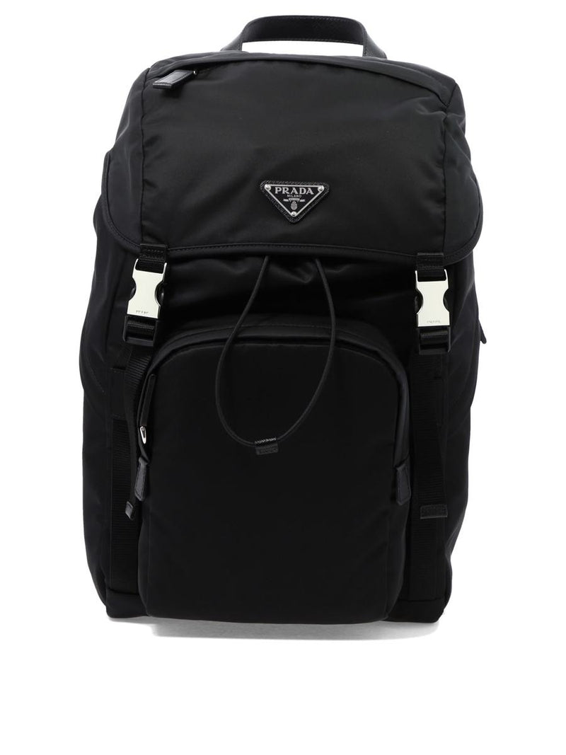 Prada Re-Nylon And Saffiano Leather Backpack