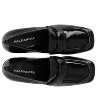 Halmanera Glaze Black Heeled Loafer