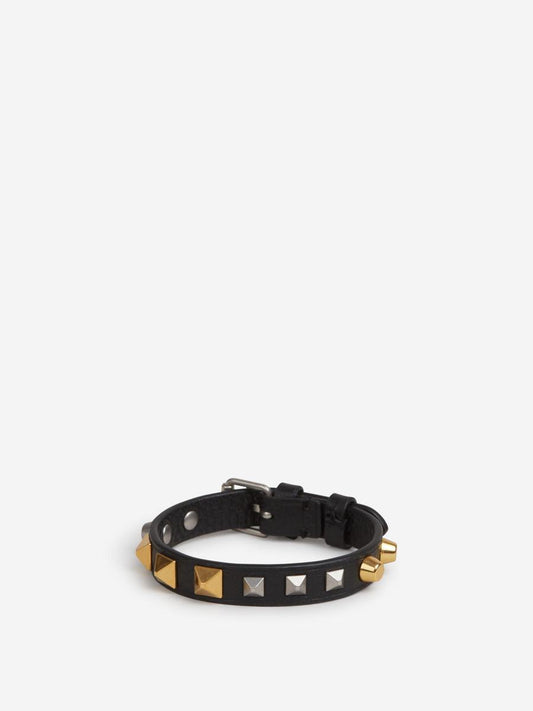 Valentino Garavani Leather Bracelet With Studs