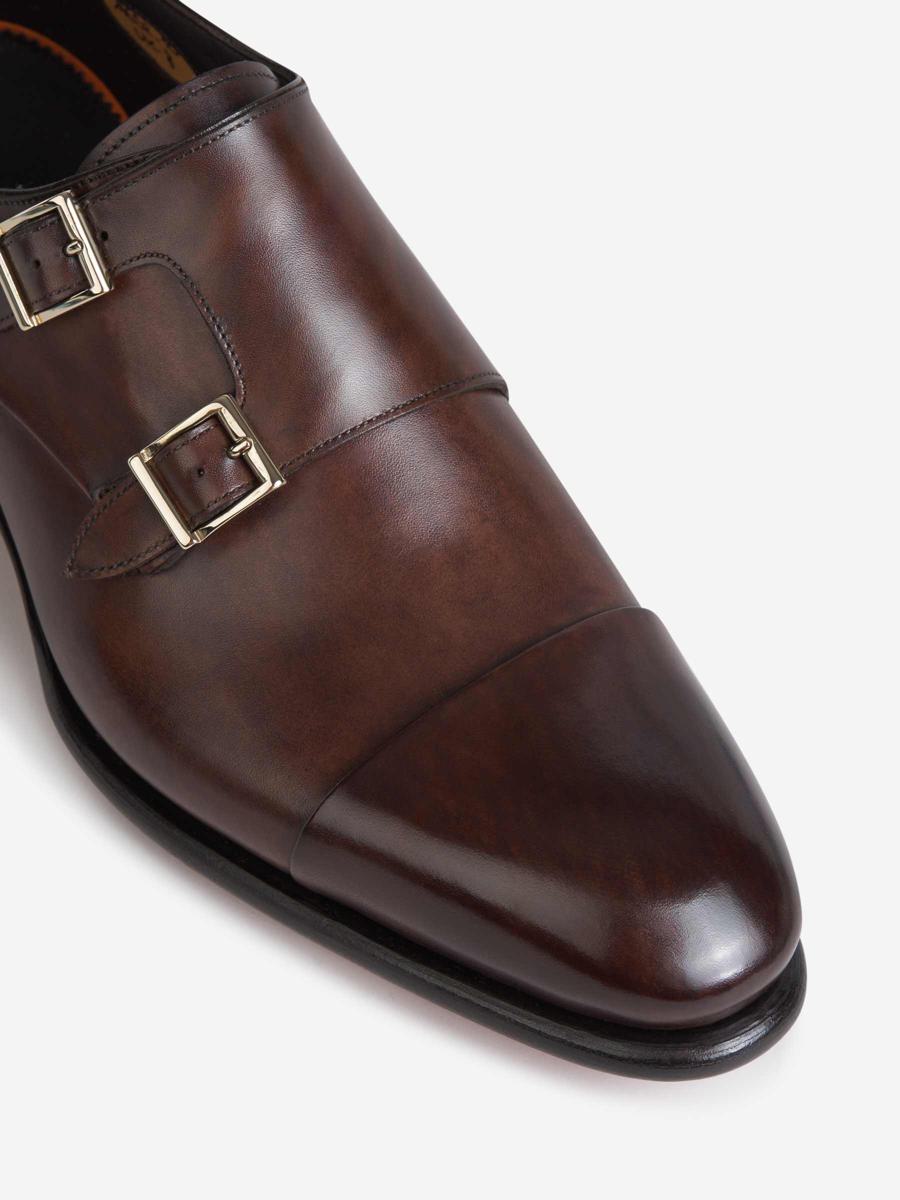 Santoni Double Buckle Shoes