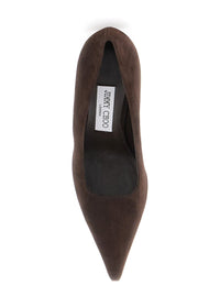 'Ixia' Brown Pumps With High Sculpted Heel In Suede Woman