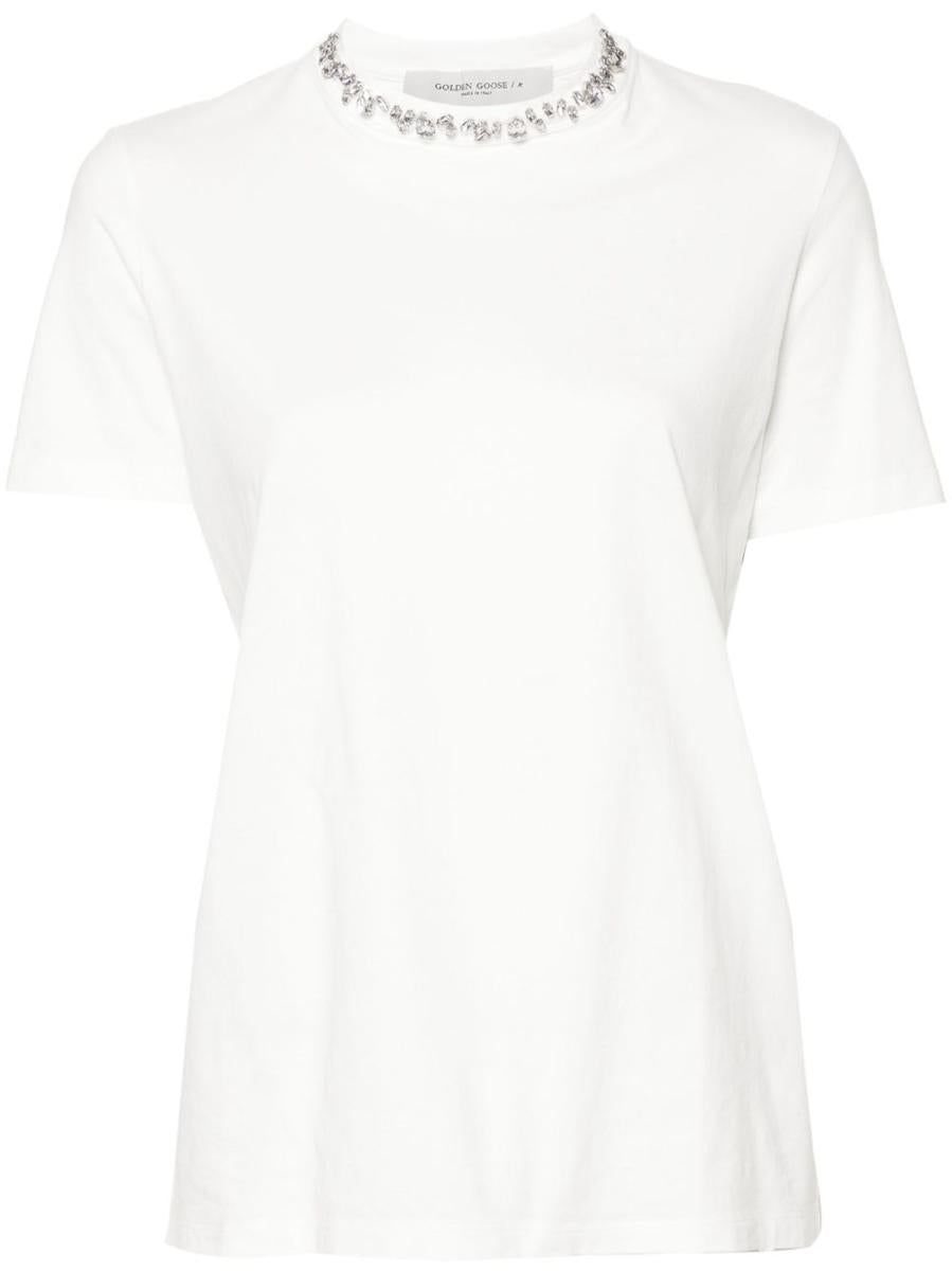 Golden Goose White Cotton Lightweight Jersey T-Shirt