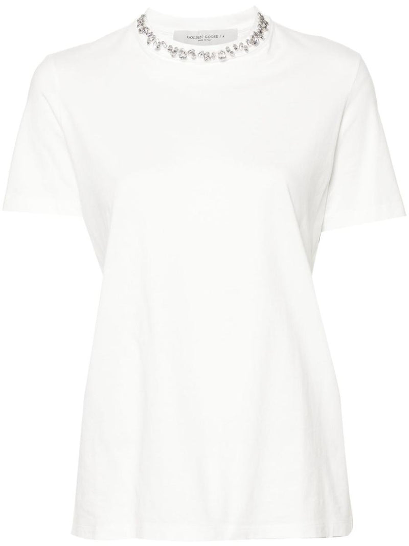 Golden Goose White Cotton Lightweight Jersey T-Shirt