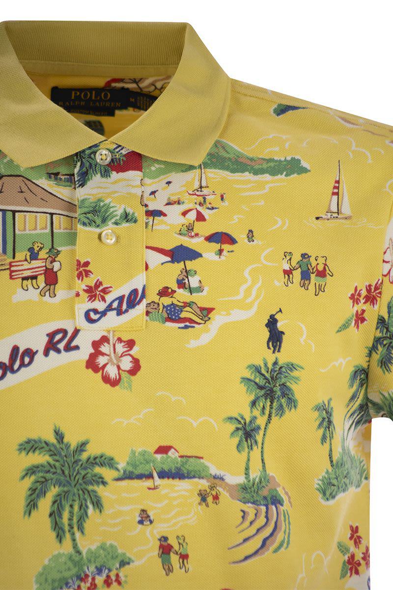 Polo Ralph Lauren Polo Bear Custom Slim-Fit Pique Polo