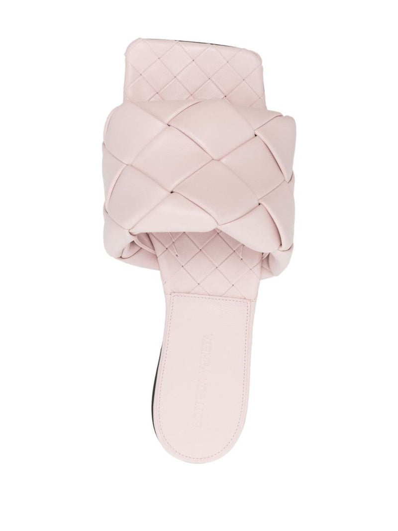 Bottega Veneta Lido Leather Flat Sandals