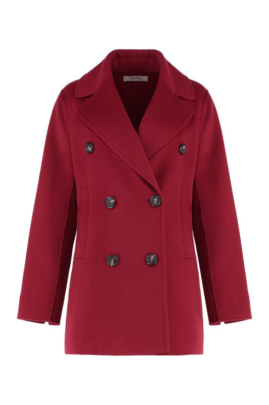 'S Max Mara Caban Virgin Wool Coat