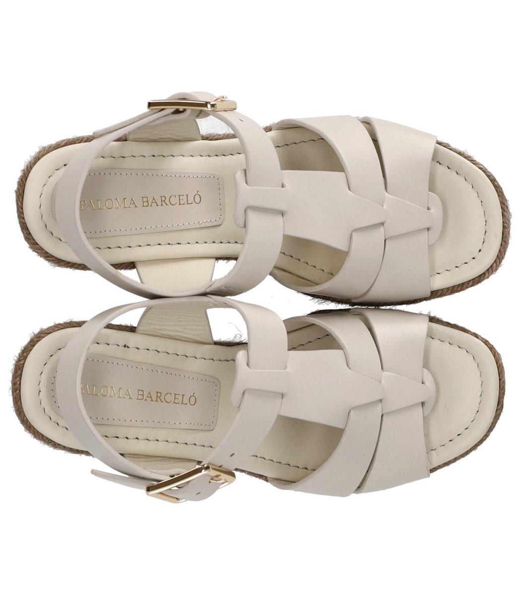 Paloma Barceló Alison White Wedge Sandal