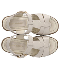 Paloma Barceló Alison White Wedge Sandal