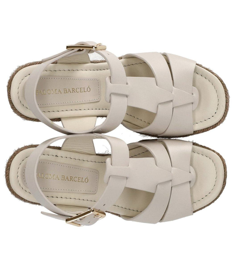 Paloma Barceló Alison White Wedge Sandal