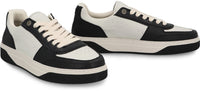 Represent Initial Leather Low-Top Sneakers