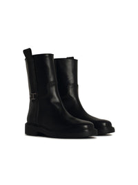 Tod'S Black Leather Ankle Boots