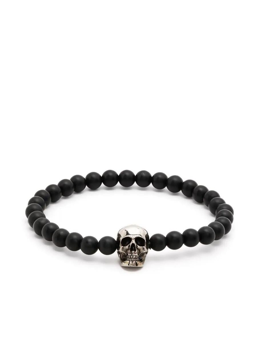 Alexander McQueen Skull Beaded Bracelet Accessories