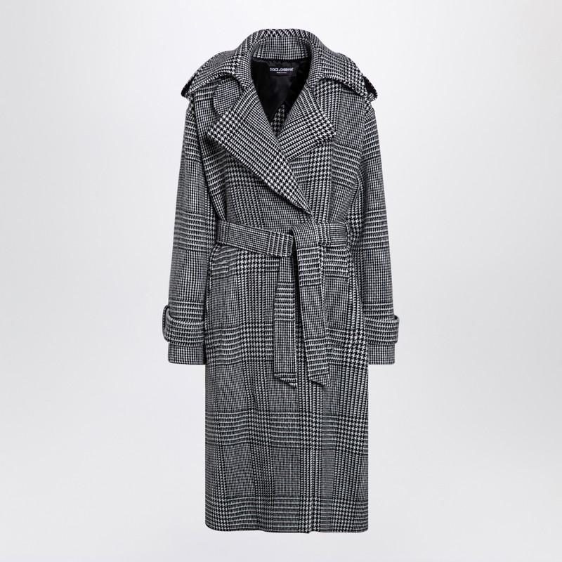 Dolce & Gabbana Houndstooth Checked Coat