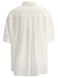 Brunello Cucinelli Crepe De Chine Shirt With Precious Buttonhole