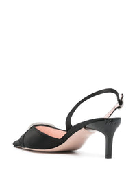 Roger Vivier Dorsay Satin Slingback Pumps