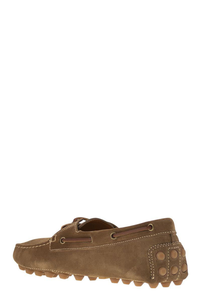 Tod'S Rubber Bubble Suede Boat
