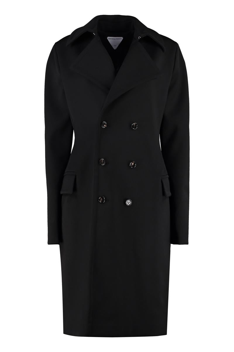 Bottega Veneta Double-Breasted Wool Coat
